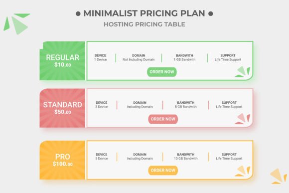 Clean Lines, Clear Choices: The Power of a Minimalist Pricing Table
