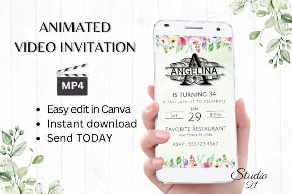Create Stunning Digital Invitations with Monogram Letter A