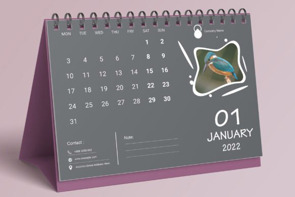Desk Calendar Template 2022: A Year of Nature-Inspired Elegance