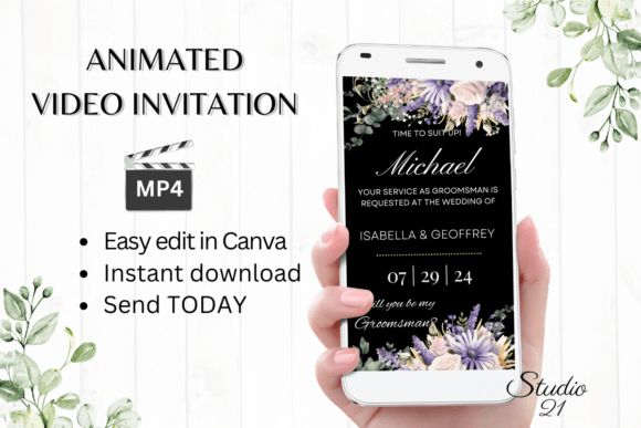 Digital Groomsman Proposal W3413GM: A Modern Twist on Tradition