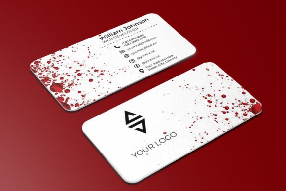 Modern Branding with Abstract Business Card Design