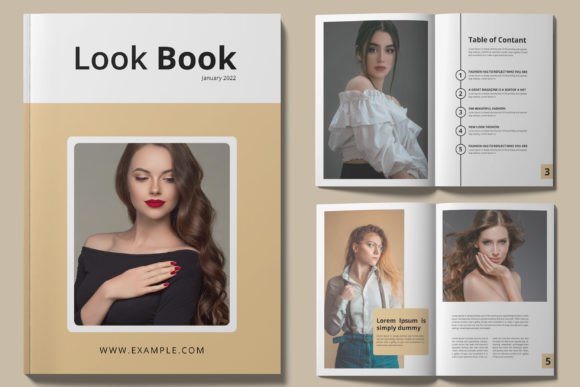 Modern Magazine Design: The Look Book Template