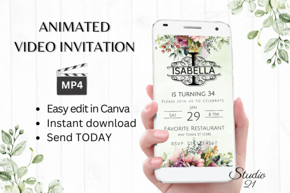Monogram Letter I: Your Digital Invitation Design Solution
