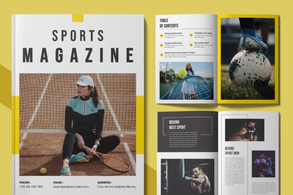 Sport Magazine Template Design Layout: A Modern Approach