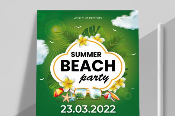 Summer Party Flyer Template 2022: A Versatile Design for Travel & Events