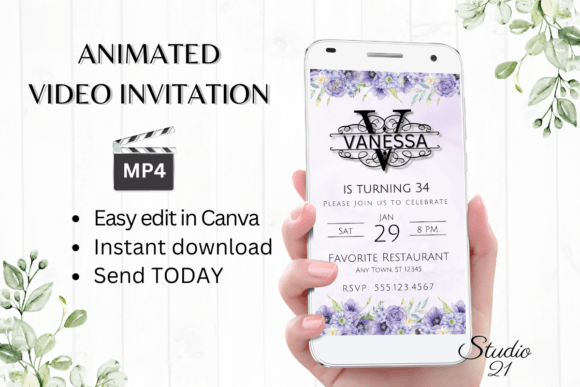 The Monogram Letter V: Elegance for Your Digital Invitations