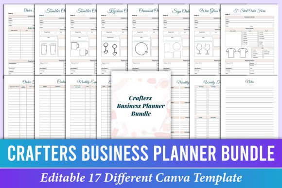 The Ultimate Crafters Business Planner Bundle for Canva