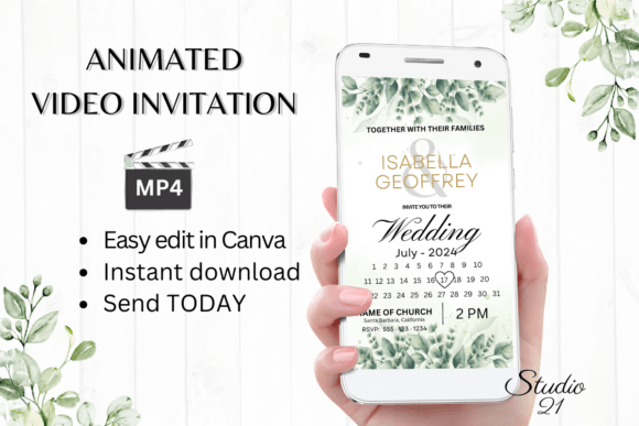 Timeless Elegance for Your Digital Wedding Stationery