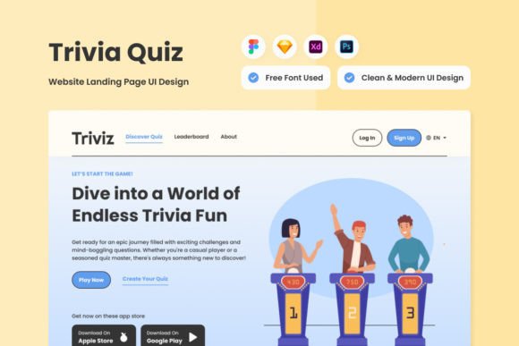 Triviz: A Modern Quiz Template for Engagement