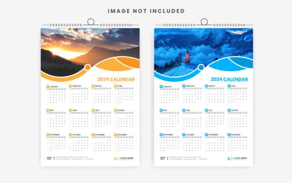 Your 2024 One Page Calendar Design Template